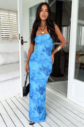 Rosalie Maxi Dress - Blue Floral